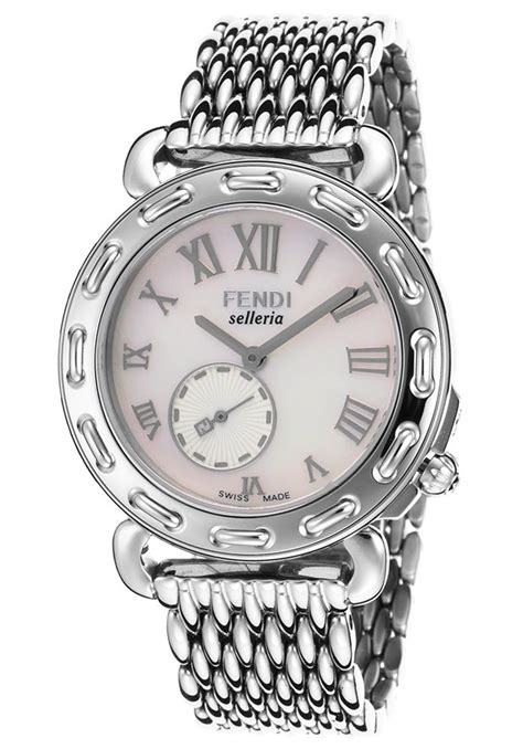 Fendi Selleria White Mother of Pearl Dial Ladies Watch F81034H